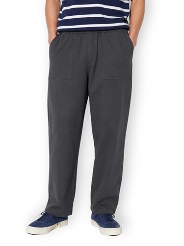 Image of Alan Jones Clothing Mens Washed Jersey Cotton Ankle Pants | Soft Stretch Jersey Cotton | Elastic Waist with Drawstring