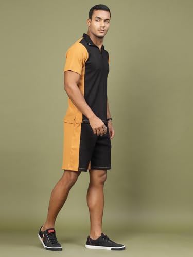 Image of Rigo Cotton Blend Waffle Knit Self Textured Co-Ord Set For Men's|Night Suit Set|Lounge-Wear Pajama Set|Night Wear, Beach Wear, Vacation Wear