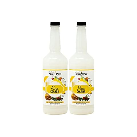 Jordan's Skinny Syrups, Pina Colada, Sugar Free Cocktail Mix, 32 Ounces (Pack of 2), Flavoring for Cocktails, Mocktails, Frozen Drinks, & Flavored Beverages Cover