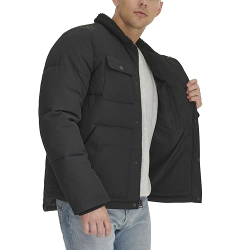 Levi's Men's Woodsman Sherpa Collar Puffer Jacket (Regular and Big & Tall Sizes)4