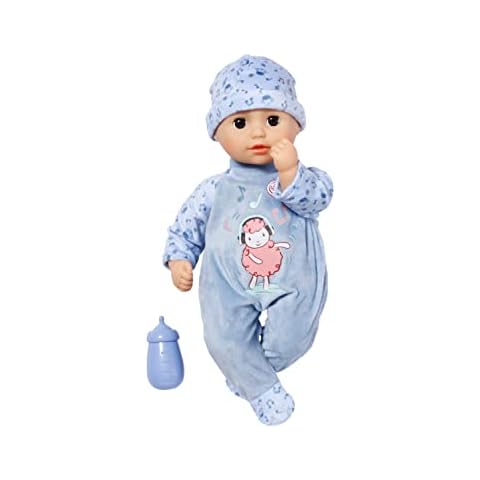 Baby Annabell Little Alexander 36cm soft bodied doll with Bottle for pretend feeding - Suitable for children aged 1+ years - Perfect doll for toddlers - Includes Doll, Bottle and Outfit Cover