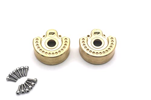 ATOPRC Brass Heavy Weight Outer Portal Drive Housing 93g for Traxxas trx4/trx6 1:10 x2pcs (Gold)