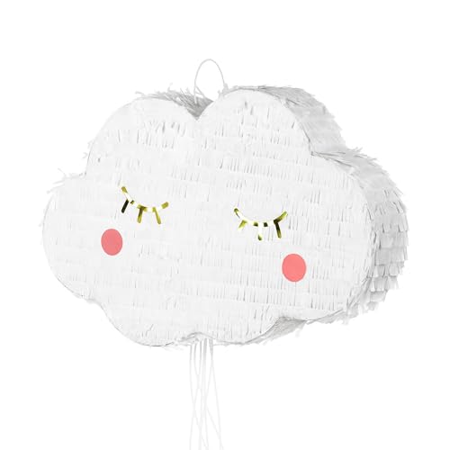 PartyDeco Pinata Cloud 50 x 32 x 9 cm Birthday Party for Toddlers Birthday Party Decoration