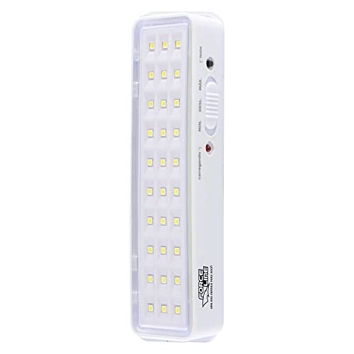 Luz de Emergência 30 LEDs Bivolt Force Line 0587 Branca