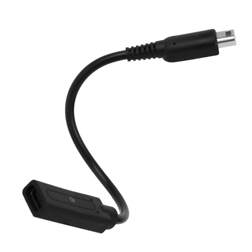BTFO Cable Carga USB-C a 3DS/2DS/DSi de Modo Dual, Cable Adaptador Carga Rápida para Accesorios de Consola 3DS/2DS/DSi(Negro)