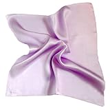 [SIL-VENDER] ハンカチ メール便 シルクハンカチ 35cm silk 100% ポケットチーフ ブライダル 正方形 シルク 白 礼装 紳士 レディース メンズ シンプル ブランド プレゼント 母の日 父の日 (ライトパープル)