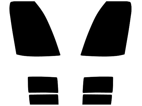 Rvinyl Headlight Tint Covers Compatible with Cadillac STS 2005-2007 - Smoke