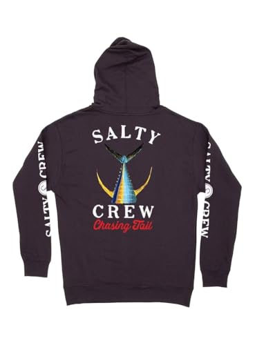 Image of Salty Crew Men's Tailed Hood Fleece - Men's Fashion Casual Long Sleeve Hoodie Cotton - Lifestyle Beach Apparel