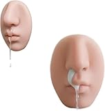 Realistic Nose Shape Wall-Mounted Soap Dispenser,Funny Silicone Nose Soap Shower Dispenser,Refillable Novelty Liquid Dispenser,Hilarious Silicone Nose Soap Dispenser for Bathroom & Kitchen (Light)