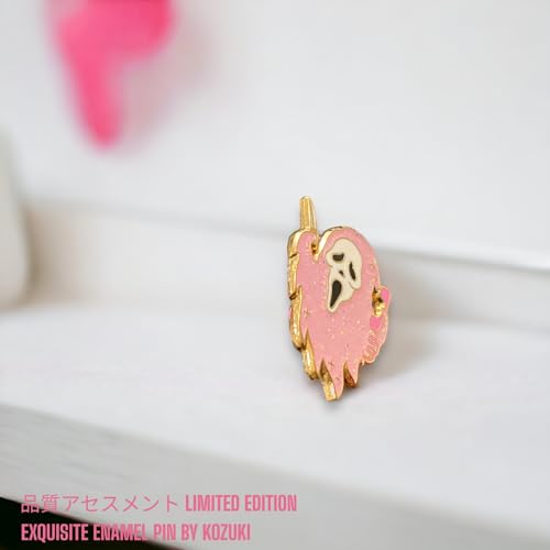 Image of Ghost Face Pin Ghost Face Enamel Pin Scream Pin Halloween Pin Scream Ghost Face Enamel Pin Call Me Brooch Halloween Lapel Pins Horror Movie Badge Halloween Spooky Pin