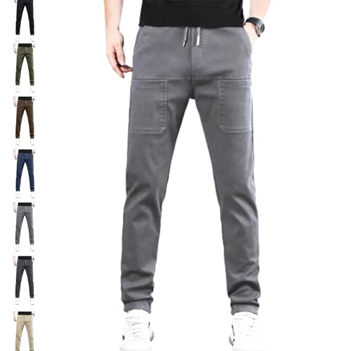 Men Comfy Cargo Pants Stretch, Mens Comfy Pants, Multipants - High Stretch Multi-Pocket Durable Cargo Pants