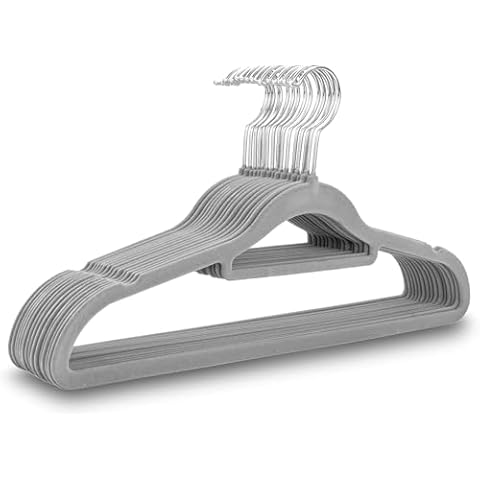 UTTAM Velvet Hangers 50 Pack for Suits Cover