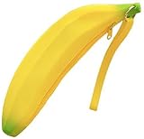 Generic Cute Silicone Banana Coin Pencil Case Holder Coin Purse make up Bag, Yellow (AK-3)