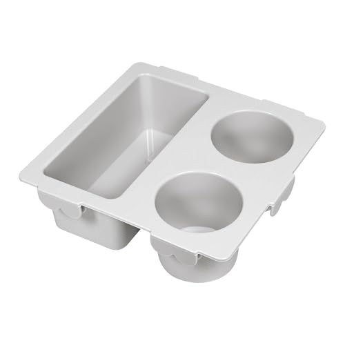 Image of Cup&Phone Holder for Bogg Bag XL Fit for Stanley Cup, Snacks & Drinks Tray Organizer for bogg Bag Accessory, Ideal for Beach, Pool & Outdoor Trips, Special Design (Light Gray)