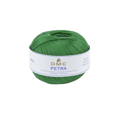 DMC Petra Yarn, 100% Cotton, Green (5700), Size 5