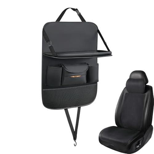 Genérico Organizador de asientos de automóvil, Organizador de asiento trasero de automóvil, Niños, diseño de la bandeja de mesa plegable que ahorra espacio, soporte anti-testigo y bebida para viajes