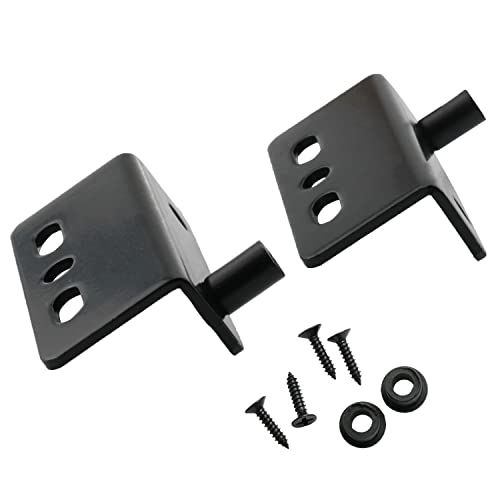 Right Angle Pivot Hinge Csnsd 1Set Thicken Black Door Pivot Hinges With Bushing Hardware Accessories For Wood Doors, Drawer, Cabinets, Wardrobe, Showcase, Furniture Door Shaft Hinge #TOP2
