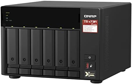 QNAP TS-673A-8G 6 Bay Masaüstü NAS Muhafazası - 8GB RAM, AMD Ryzen Dört Çekirdekli 2.2 GHz İşlemci - 2.5GbE bağlantısı ve PCIe genişletme desteği - Görsel 2