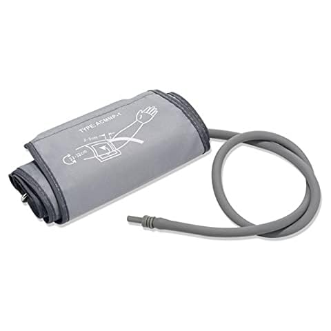 Blood Pressure Monitor Cuff Replacement, Electric Sphygmomanometer Cuff, Upper Arm Cuff Blood Pressure Machine Accessory 22-32cm (Silvery Gray) Cover