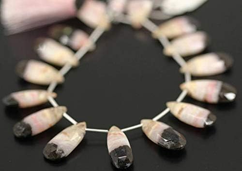 Pink Opal pear Drop Faceted 4'' Long Strand Gemstone Beads, Jewelry Supplies for Jewelry Making, Bulk Beads, for Meditation Jewellery Gemstone 20 to 24mm