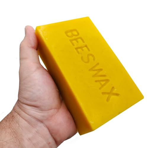 weeks honey farm All Natural Food Grade Beeswax is Excellent for Polishing Sealing Cleaning Wood Leather and Other Surfaces; 100% American Sourced; Made in USA (1 lb)
