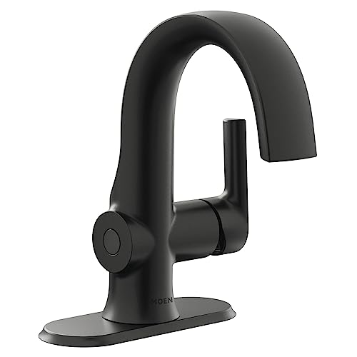 Moen S6910Ewbl Doux Motionsense Wave Touchless Single Handle Bathroom Sink Faucet, Matte Black #TOP6