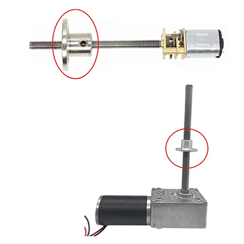 4 Stück M8 Flanschkupplungsverbinder, Gewindewelle Getriebemotor Flansch Mutter DIY Kupplung Schraube Führungswelle Unterstützung für den Motor