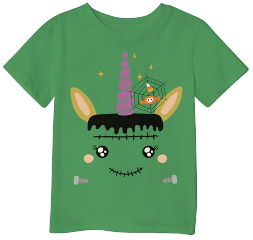 Image of Mrocioa Toddler Boy Girl Pumpkin Face Halloween T-Shirt Short Sleeve Tops | Fits 2 to 7T Kids,Soft Cotton,Cute Spooky Shirt for Trick or Treat Party,Candy Hunt,Halloween Night,October Outfit