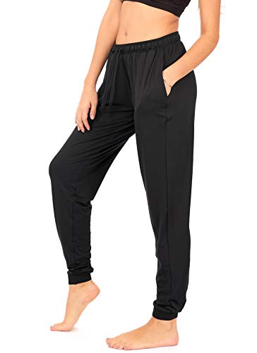 DEAR SPARKLE Jogger with Pockets for Women Drawstring Lightweight Sweats Yoga Lounge Pants + Plus Size (P7)3
