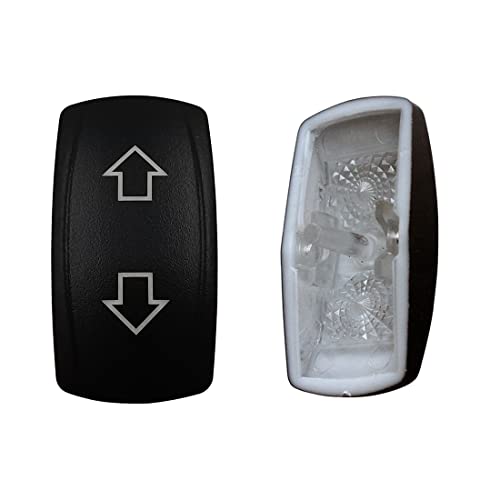 Image of Laser Etched Backlit Switch Cover Cap for Car Boat Dashboard Rocker Switch