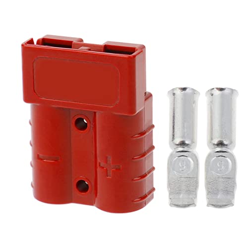 1 plugue de conexão rápida 50A 600V conector de bateria adaptador plugue conector de guincho com 2 p