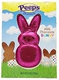 Frankford Candy Peeps Milk Chocolate Pink Foiled Bunny Rabbit, 5 Ounce