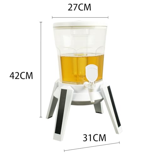 Dispensador de bebidas torre de cerveja, recipiente de barril de cerveja de carregamento iluminado 3