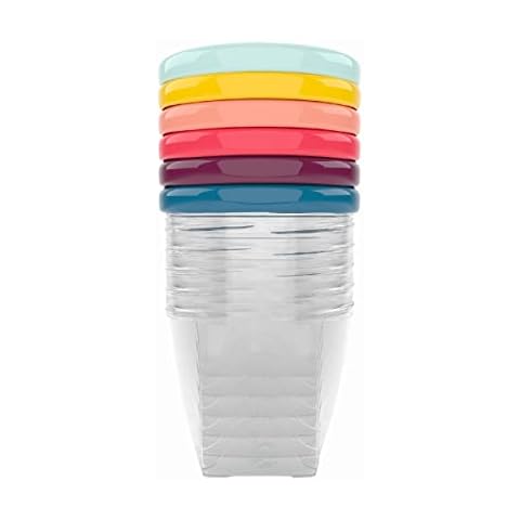 Contenedores de conservación Babymoov Babybols, pack de 6, 250 ml, Multicolor Cover