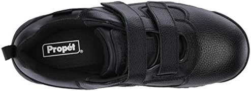 Propét mens Cliff Walker Low Strap Ankle Boot, Black Grain, 13 Wide US | Image 4