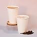 MOUMOULIFE 100 Count 12 oz Coffee Cups, Leak-Proof Paper Cups 12 oz, Sturdy White Disposable Paper Coffee Cups for Cold and Hot Drinks 5