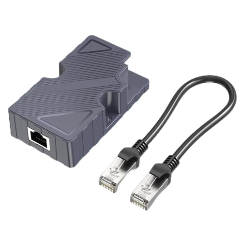 Dishy V2 to RJ45 Adapter, T568B Pinout Ethernet Adapter Kit with Ethernet Cord for POE Injector, 10/100/1000Mb s Network Speed for Satellite V2