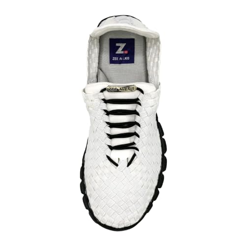 Image of Zee Alexis Women's Danielle Sneakers | Breathable Lightweight Flexible Casual Comfortable Slip-On No-Tie Elastic Laces Woven Shoes
