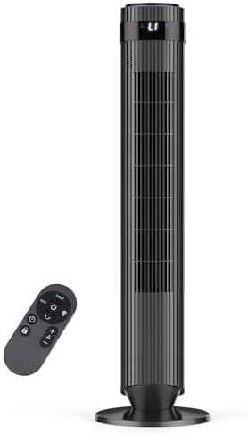 OLIXIS Tower Fan for Bedroom, 28dB Quiet Floor Standing Fan with ...