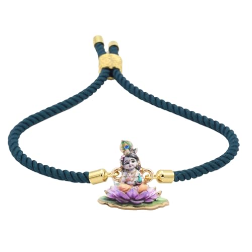 Rakhi | Cute Divine Design Rakhi for Raksha Bandhan - Includes Roli and Chawal | Cute Rakhi set | Divine Rakhi | Adjustable Rakhi Bracelet