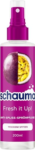 Schauma Cura spray Fresh it Up! (200 ml), balsamo spray aiuta a districare i capelli, risciacquo con protezione termica fino a 230 °C, balsamo per capelli per una morbidezza intensa e dall'aspetto