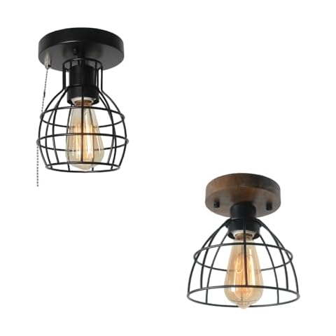 Beuhouz Single Modern Cage Ceiling Light Bundle Cover