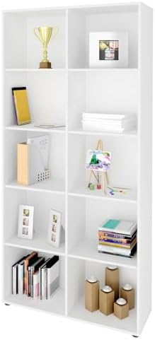 Estante Clean 8 Prateleiras 187,8cm Branca Artany