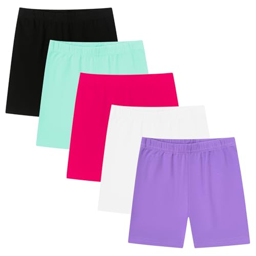 Moitiy - Moitiy Pantalon de cyclisme pour enfant - Legging court - Pantalon de sport pour fille - Pantalon de sport en coton - Pantalon d'été de 5 à 14 ans, Multicolore 04., 10-12 ans