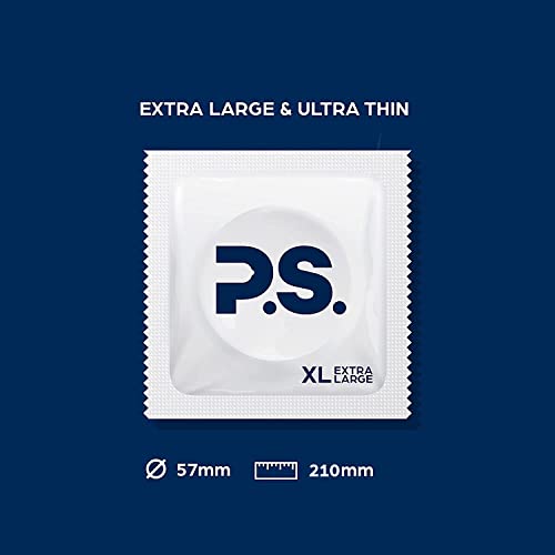 Ps Condoms Extra Large Latex Condoms For Men - Odorless And 100% Vegan - Exceptionally Thin, Lubricated, And Clear Condoms - Xl 12 Pack #TOP7