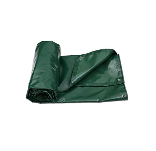 ZLZHW Tarpaulin Green Heavy Duty Waterproof High Density Woven Polyethylene For Outdoor Picnic Camping/Multi Size (Size : 6Mx5M)