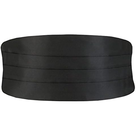 Dobell Mens Black Cummerbund Regular Fit (28-42in) Cover