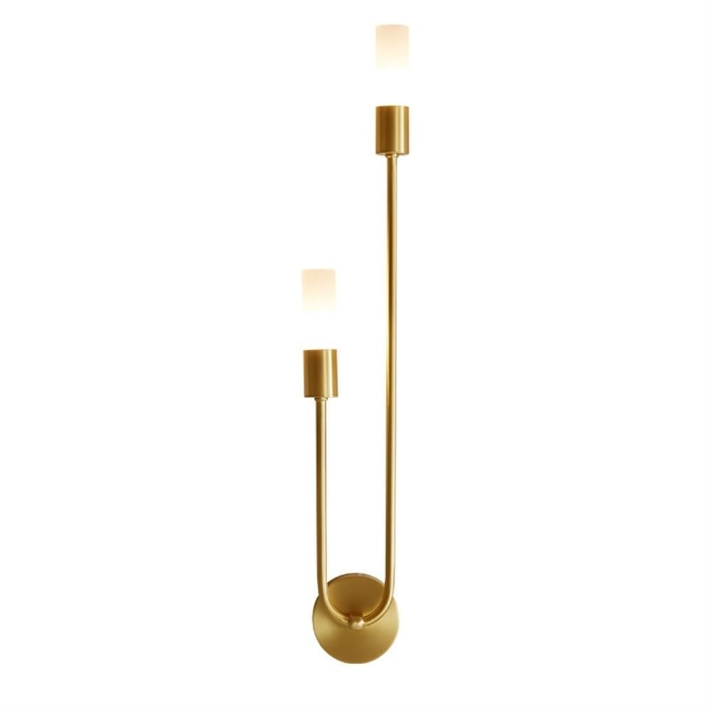 Prettiee Wall Sconces Wall Lighting Fixtures Modern Copper Sconces Nordic den Wall Lamp Long Pole Metal Wall Lamp for Bedroom Bedside Living Room TV Background Corridor Stairs Aisle Wall Sconce Light