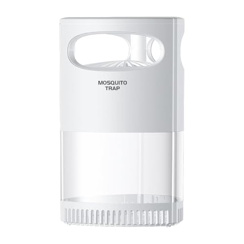屋内用ハエ取り - LEDライト内蔵の吸引式捕虫器、省エネ対応の卓上害虫駆除器| 360度全方向ライト付き無臭捕獲器、家庭用ハエ・蚊駆除器、キッチンに設置できる衛生管理器