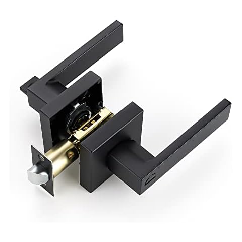 Ravinte 10 Pack Door Lock Set Matte Black Finish Cover